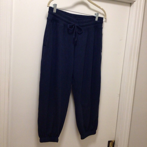 Womens Gilly Hicks Relaxed Waffle Navy Joggers - Picture 1 of 6